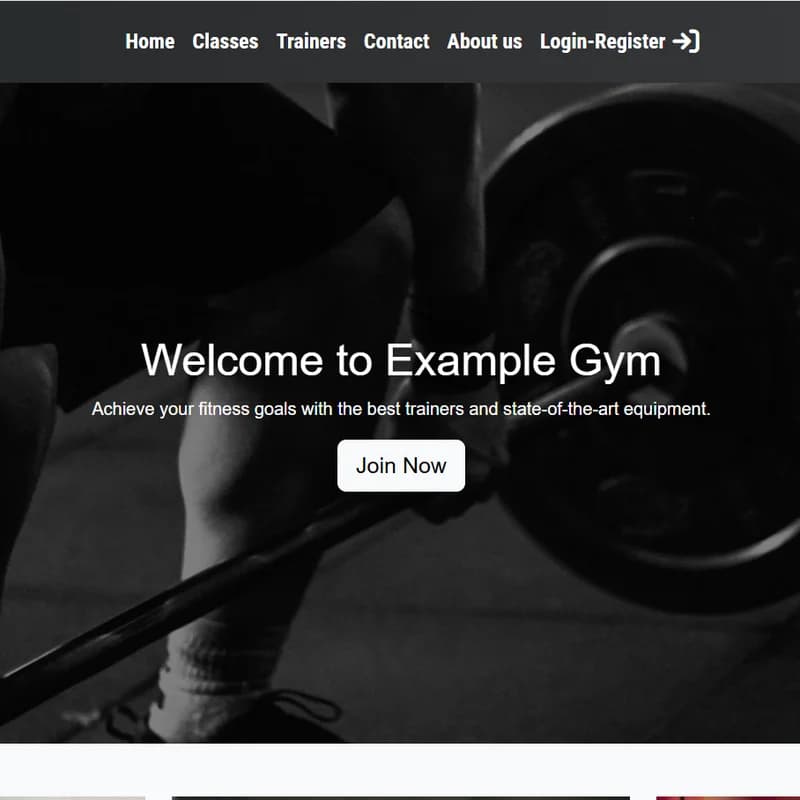 Gym Website